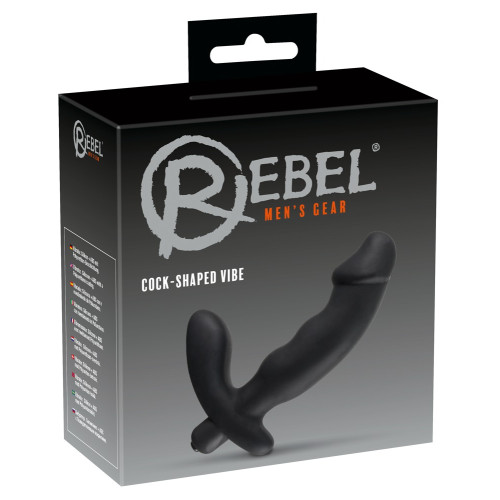 Масажер простати Rebel Cock-shaped vibe Prostata-Vibrator Чорний
