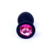 Анальна пробка B - Series HeavyFun Classic Jewellery Silicone Black Plug, діаметр 3,5 см, довжина 8 см, Pink