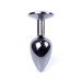 Анальная пробка B – Series HeavyFun Classic Jewellery Dark Silver Plug, диаметр 2,7 см, длина 7 см, Blue