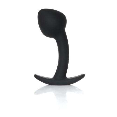 Анальна пробка B - Series HeavyFun Curved Silicone Black Plug M