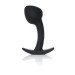 Анальна пробка B - Series HeavyFun Curved Silicone Black Plug M