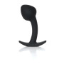 Анальна пробка B - Series HeavyFun Curved Silicone Black Plug M