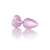 Анальна пробка B - Series HeavyFun Pearl Heart Jewellery Pink Plug Clear S