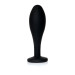 Анальная пробка B - Series HeavyFun Bullet Jewellery Silicone Black Plug, диаметр 2,8 см, длина 9,2 см, Clear