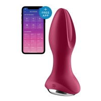 Анальная смарт вибропробка с жемчужным массажем Satisfyer Rotator Plug 2+ Violet Анальная смарт вибропробка с жемчужным массажем Satisfyer Rotator Plug 2+ Violet