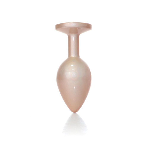 Анальная пробка B - Series HeavyFun Pearl Classic Jewellery Gold Plug Clear M