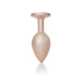 Анальная пробка B - Series HeavyFun Pearl Classic Jewellery Gold Plug Clear M