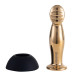 Вибромассажер простаты LOCKINK SEVANDA Eros, золотистый, 10 режимов, пульт ДУ, съемная присоска
