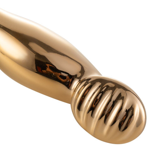 Вибромассажер простаты LOCKINK SEVANDA Eros, золотистый, 10 режимов, пульт ДУ, съемная присоска