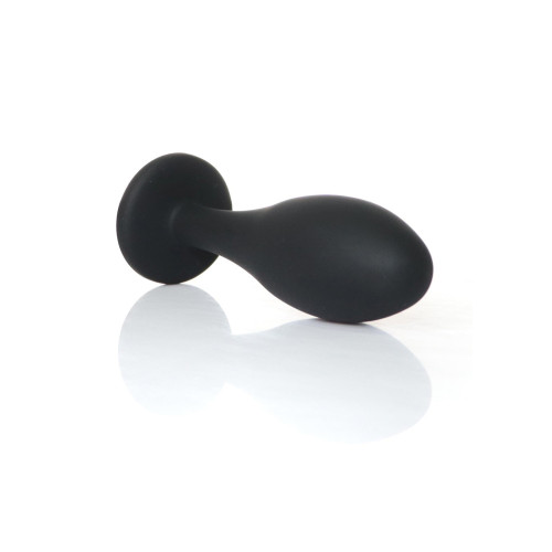 Анальная пробка B - Series HeavyFun Bullet Jewellery Silicone Black Plug, диаметр 2,8 см, длина 9,2 см, Clear