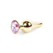 Анальна пробка B - Series HeavyFun Long Jewellery Gold Plug, діаметр 3 см, довжина 9,5 см, Pink