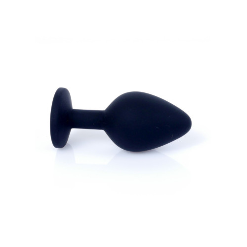 Анальна пробка B - Series HeavyFun Classic Jewellery Silicone Black Plug, діаметр 3,5 см, довжина 8 см, Pink