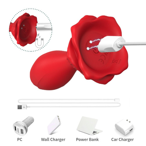 Анальна пробка B - Series Joy Rosenberg Red, 9 Vibration Functions