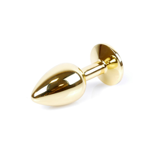 Анальная пробка B - Series HeavyFun Classic Jewellery Gold Plug, диаметр 2,7 см, длина 7 см, Pink
