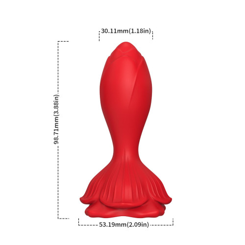 Анальна пробка B - Series Joy Rosenberg Red, 9 Vibration Functions