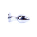 Анальна пробка B - Series HeavyFun Classic Jewellery Silver Plug, діаметр 2,7 см, довжина 7 см, Dark Blue