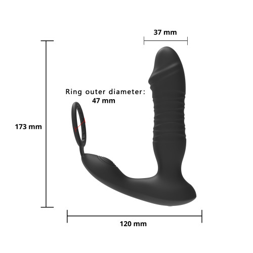 Масажер простати Erospace Men’s Play Thrusting Prostate Massager APP Controlled B5