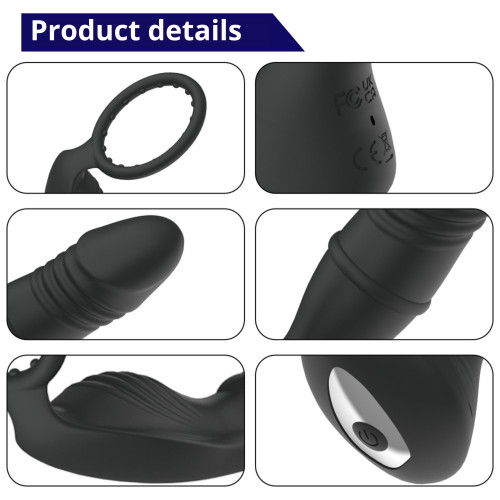 Масажер простати Erospace Men’s Play Thrusting Prostate Massager APP Controlled B5