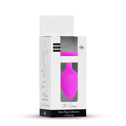 Анальна пробка B - Series HeavyFun Classic Jewellery Silicone Pink Plug, діаметр 2,7 см, довжина 7 см, Blue
