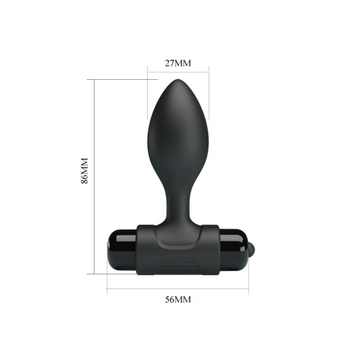 Анальна пробка Pretty Love Vibra Butt Plug Black
