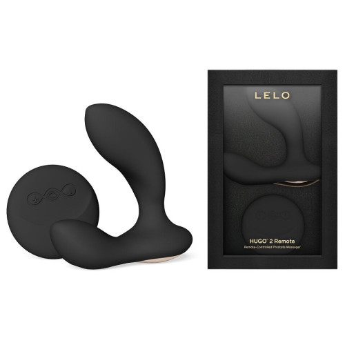 Массажер простаты LELO Hugo 2 Remote Black, 2 мотора, очень мощный, пульт ДУ