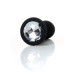 Анальная пробка B - Series HeavyFun Bullet Jewellery Silicone Black Plug, диаметр 3,2 см, длина 10,5 см, Clear