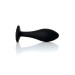 Анальная пробка B - Series HeavyFun Bullet Jewellery Silicone Black Plug, диаметр 3,2 см, длина 10,5 см, Clear