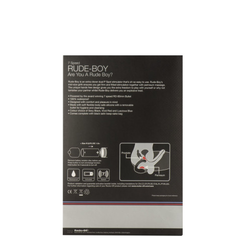 Масажер простати Rocks Off Rude-Boy Чорний