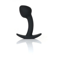 Анальная пробка B - Series HeavyFun Curved Silicone Black Plug S
