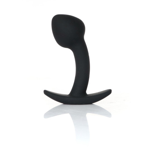 Анальна пробка B - Series HeavyFun Curved Silicone Black Plug S