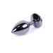 Анальна пробка B - Series HeavyFun Classic Jewellery Dark Silver Plug, діаметр 2,7 см, довжина 7 см, Clear