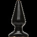 Анальная пробка Doc Johnson Smooth Classic Large - Black, макс. диаметр 5,7см