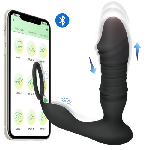 Масажер простати Erospace Men’s Play Thrusting Prostate Massager APP Controlled B5