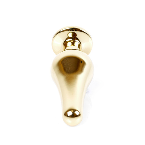 Анальна пробка B - Series HeavyFun Long Jewellery Gold Plug, діаметр 3 см, довжина 9,5 см, Purple