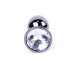 Анальна пробка B - Series HeavyFun Classic Jewellery Dark Silver Plug, діаметр 2,7 см, довжина 7 см, Clear