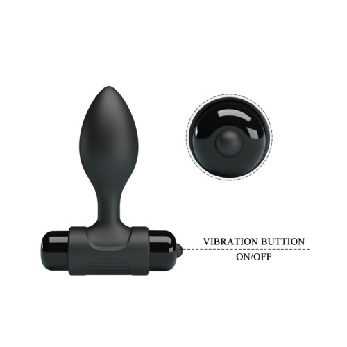Анальна пробка Pretty Love Vibra Butt Plug Black
