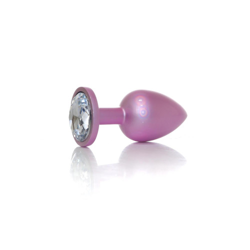 Анальна пробка B - Series HeavyFun Pearl Classic Jewellery Pink Plug Clear L