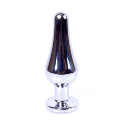 Анальна пробка B - Series HeavyFun Long Jewellery Silver Plug, діаметр 3 см, довжина 9,5 см, Black