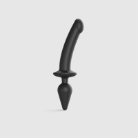 Анальная пробка с дилдо 2в1 Strap-On-Me SWITCH PLUG-IN DILDO Black XXL, диаметр 5,2/3,9 см Анальная пробка с дилдо 2в1 Strap-On-Me SWITCH PLUG-IN DILDO Black XXL, диаметр 5,2/3,9 см