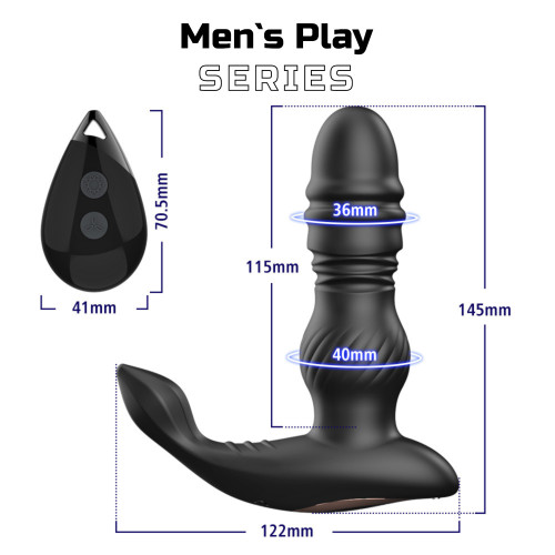 Масажер простати Erospace Men’s Play Thrusting Prostate Massager B4