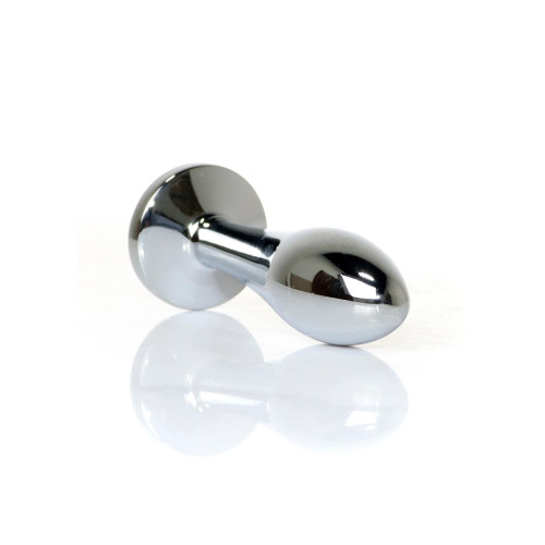 Анальна пробка B - Series HeavyFun Bullet Jewellery Silver Plug, діаметр 2 см, довжина 7,7 см, Clear