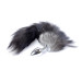 Анальна пробка B - Series HeavyFun Fox Tail , діаметр 2,7 см, довжина 6,5 см, Black
