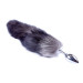 Анальна пробка B - Series HeavyFun Fox Tail , діаметр 2,7 см, довжина 6,5 см, Black