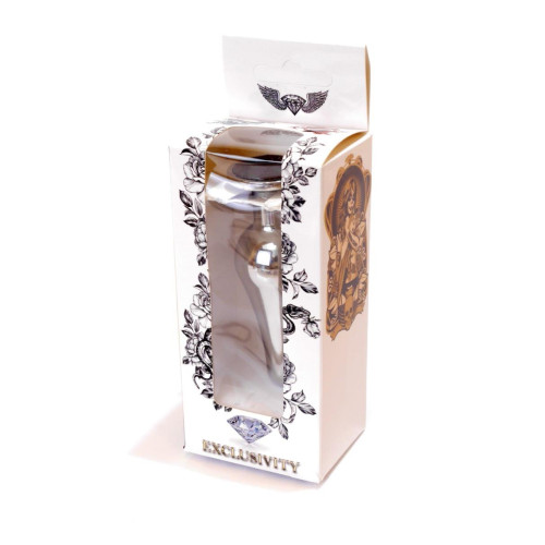 Анальна пробка B - Series HeavyFun Long Jewellery Silver Plug, діаметр 3 см, довжина 9,5 см, Black