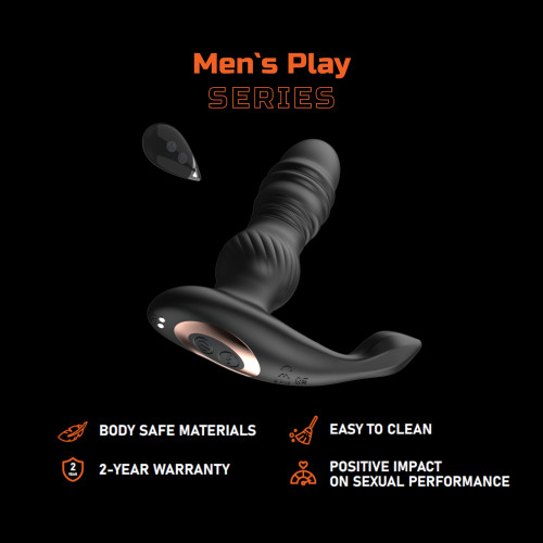 Масажер простати Erospace Men’s Play Thrusting Prostate Massager B4