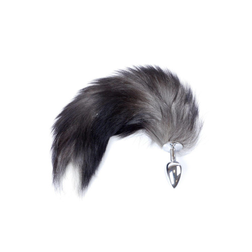 Анальна пробка B - Series HeavyFun Fox Tail , діаметр 2,7 см, довжина 6,5 см, Black