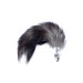 Анальна пробка B - Series HeavyFun Fox Tail , діаметр 2,7 см, довжина 6,5 см, Black