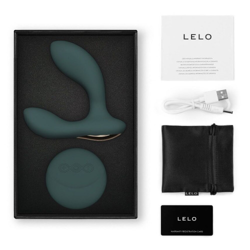 Массажер простаты LELO Hugo 2 Remote Green, 2 мотора, очень мощный, пульт ДУ