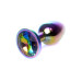 Анальна пробка B - Series HeavyFun Classic Jewellery Multicolour Plug, діаметр 2,7 см, довжина 7 см, Clear