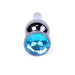 Анальна пробка B - Series HeavyFun Long Jewellery Dark Silver Plug, діаметр 3 см, довжина 9,5 см, Blue